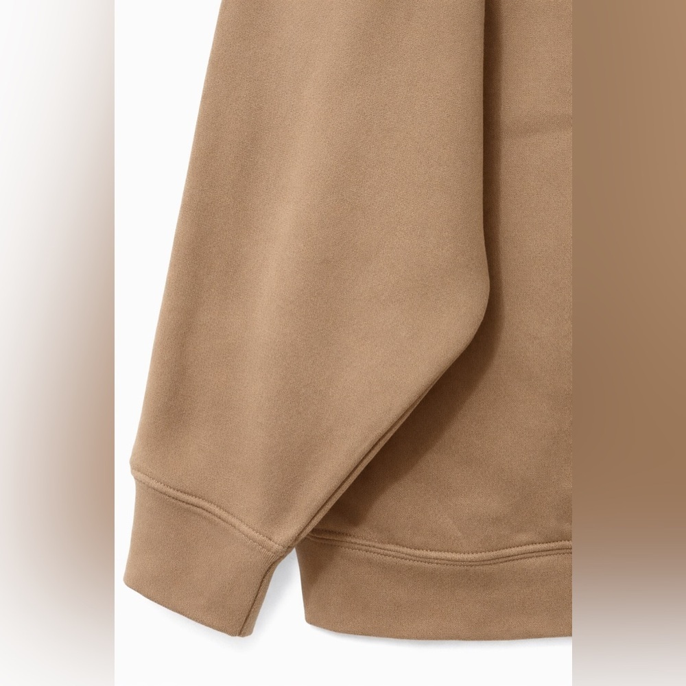 Essentials Oversized Sweatshirt M in Neutral Cobblestone Crewneck Pullover - Picture 5 of 7